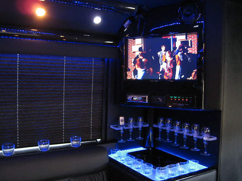 party bus interior. 32 passenger Party Bus